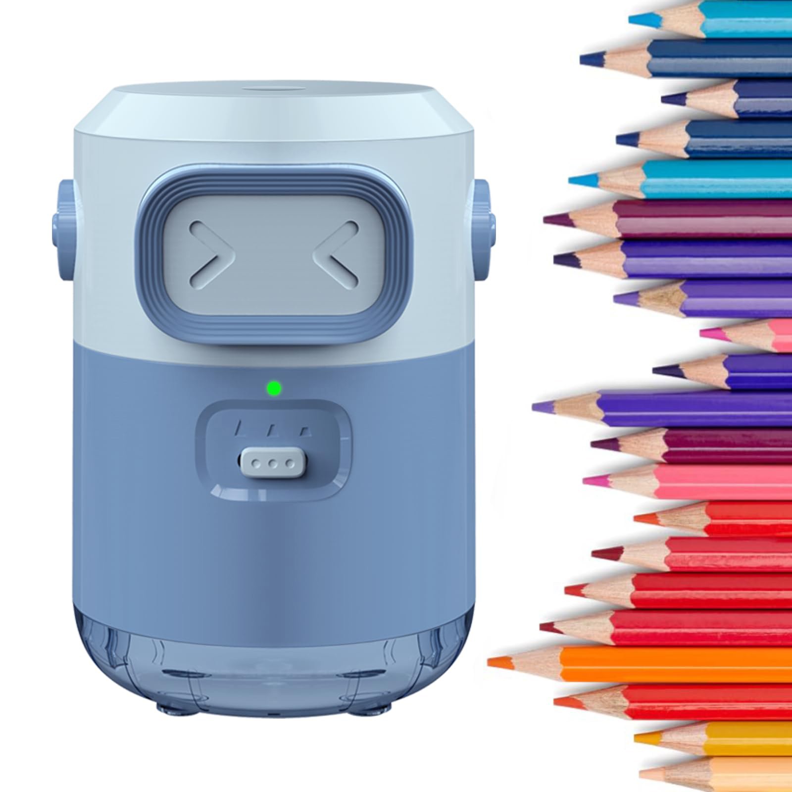 Electric Pencil Sharpener Usb - เครื่องเหลาดินสออัตโนมัติแบบไฟฟ้า 2000mAh ชาร์จซ้ำได้ เหลาเร็วใน 3 วินาที