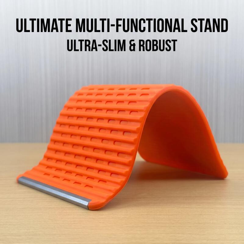 Desk Accessories - ขาตั้งโทรศัพท์แบบพับได้สุดสร้างสรรค์ - ขาตั้งแท็บเล็ตและแล็ปท็อปแบบปรับเปลี่ยนได้ อุปกรณ์เสริมสำหรับการเดินทาง