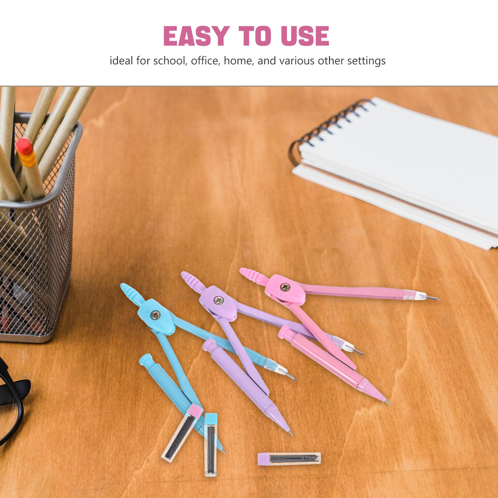 ชุดวงเวียนโลหะสำหรับวาดภาพเรขา - Math Geometry Set With Compass บทวิจารณ์และราคา