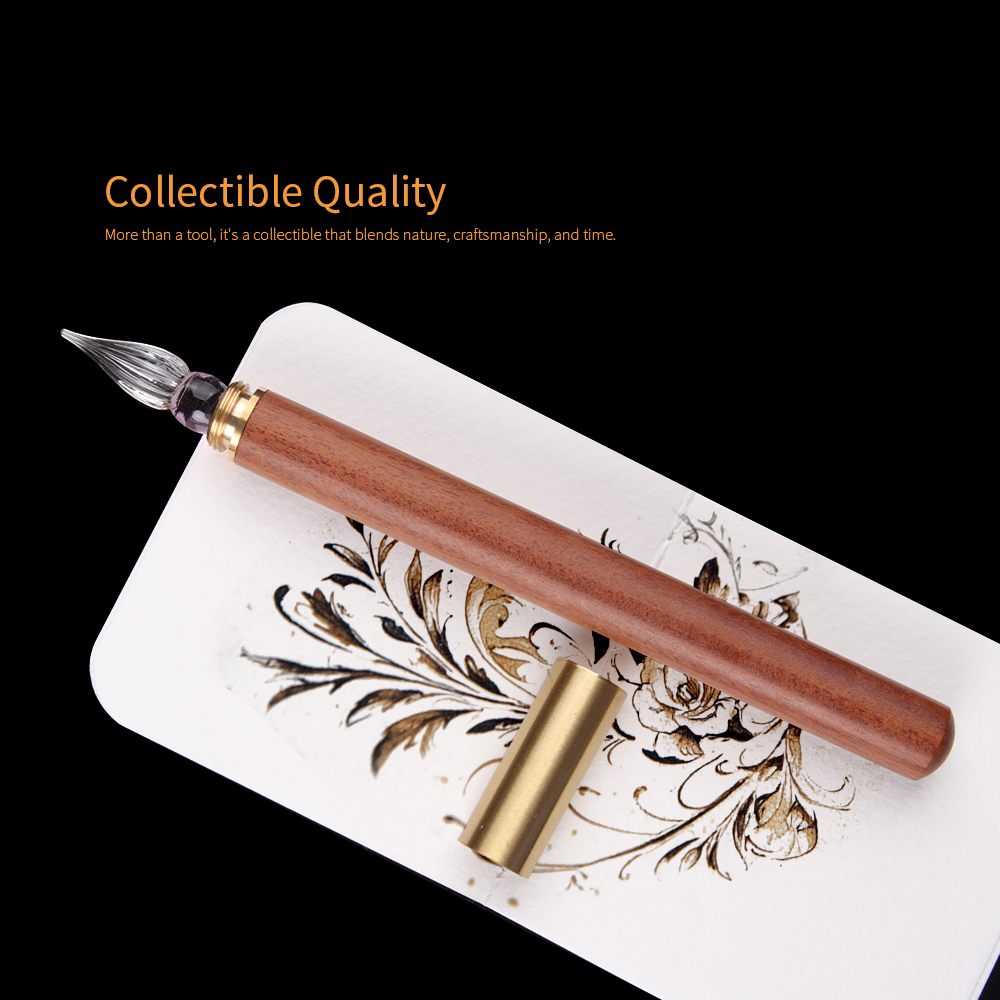 ปากกาจุ่มหมึกแก้วด้ามไม้ Seami - Writing Tools บทวิจารณ์และราคา
