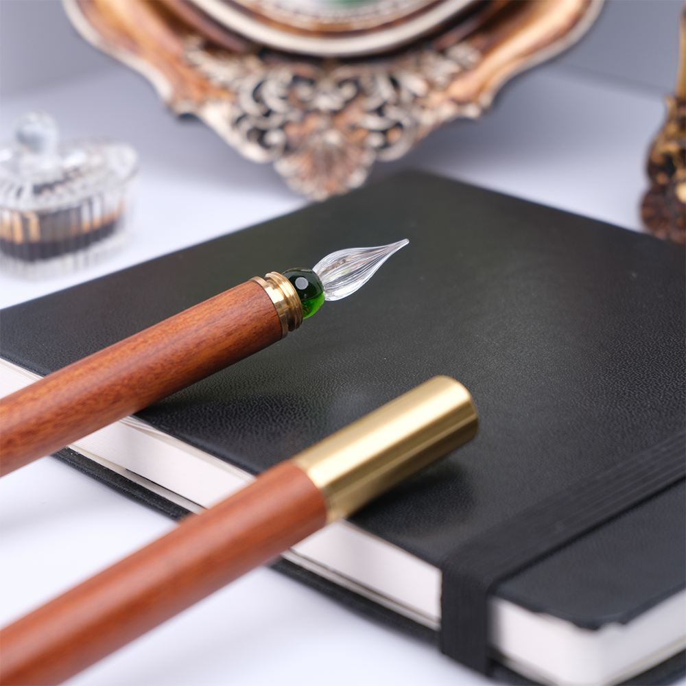 ปากกาจุ่มหมึกแก้วด้ามไม้ Seami - Writing Tools บทวิจารณ์และราคา