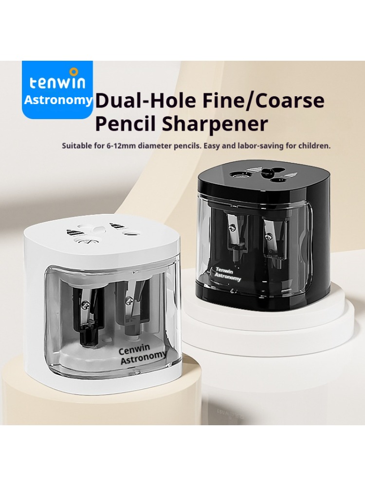 เครื่องเหลาดินสอไฟฟ้าแบบสองรู  - Electric Pencil Sharpener Usb บทวิจารณ์และราคา