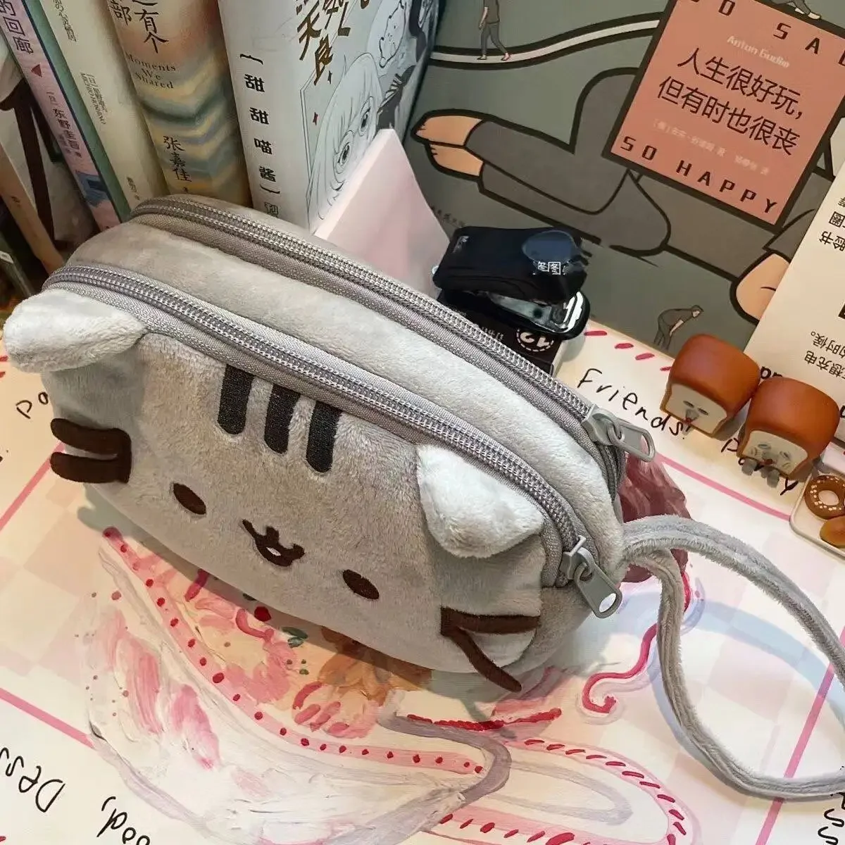 กระเป๋าดินสอลายการ์ตูนแมวอ้วนค - Stationery บทวิจารณ์และราคา