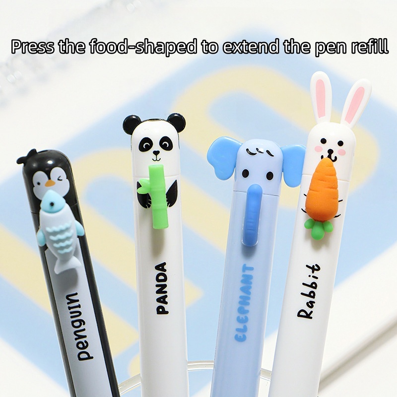 ปากกาลูกลื่นแบบกดลายสัตว์น่ารั - Retractable Eraser Pen Click บทวิจารณ์และราคา