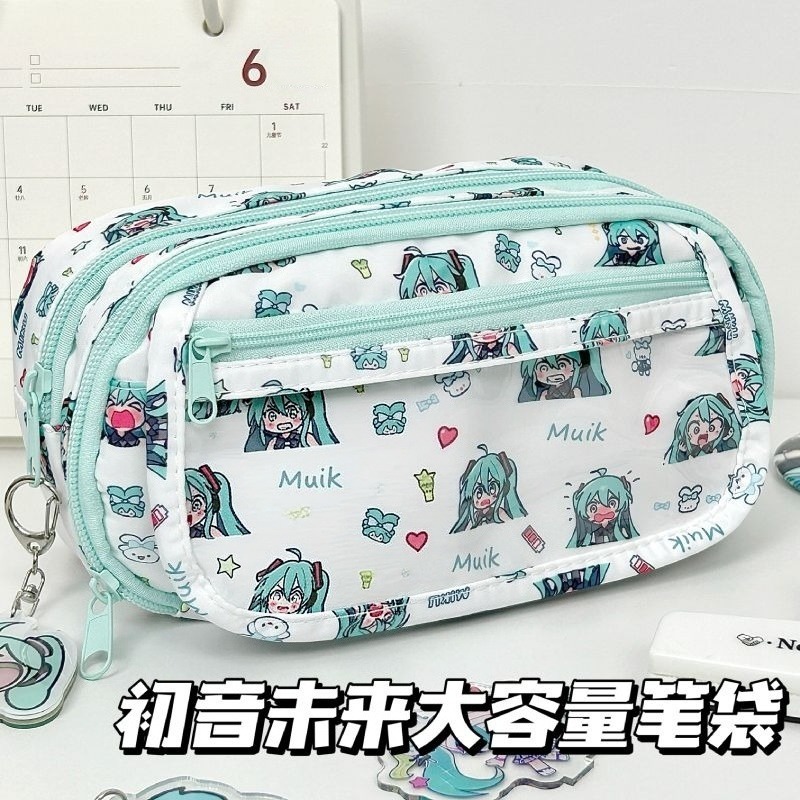 กระเป๋าดินสอฮัตสึเนะ มิกุ ลายก - Aesthetic Large Pencil Case Pouch บทวิจารณ์และราคา
