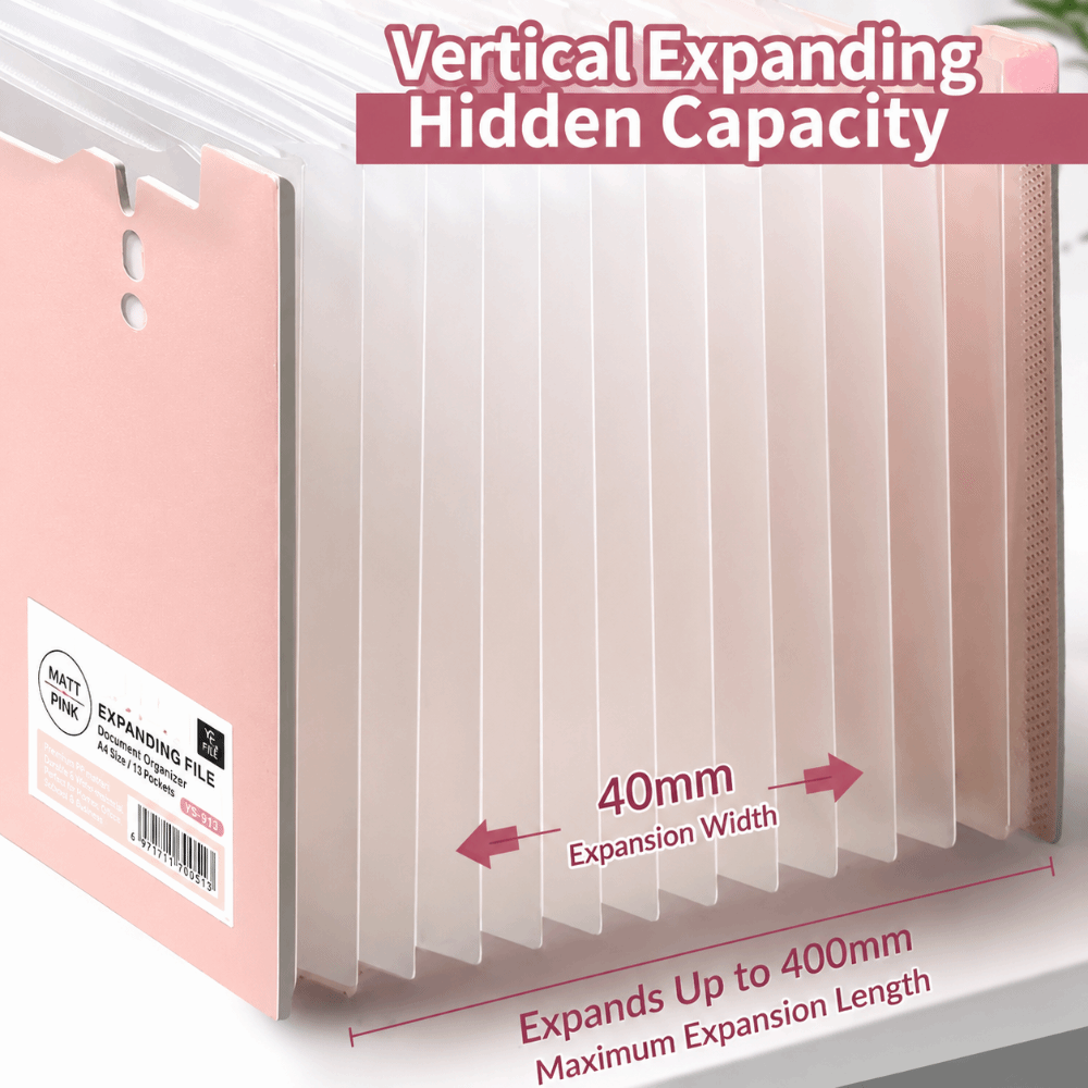 แฟ้มเอกสารแบบขยายได้ 13 ช่อง ข - Expandable Accordion File Folder 13 Pockets บทวิจารณ์และราคา